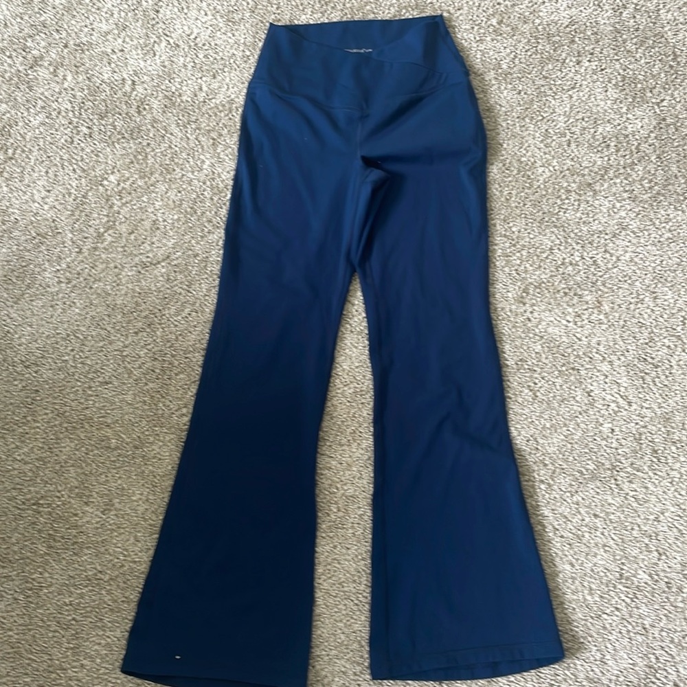 Yogalicious Dark Blue V front Flare Leggings